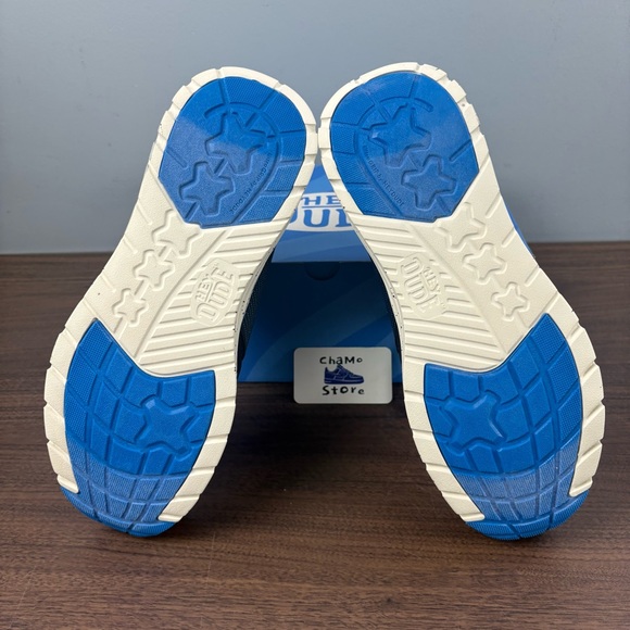 HEY DUDE SIROCCO MID TRAIL 40964-462 NAVY BLACK WHITE MEN SZ 14 - Picture 7 of 8